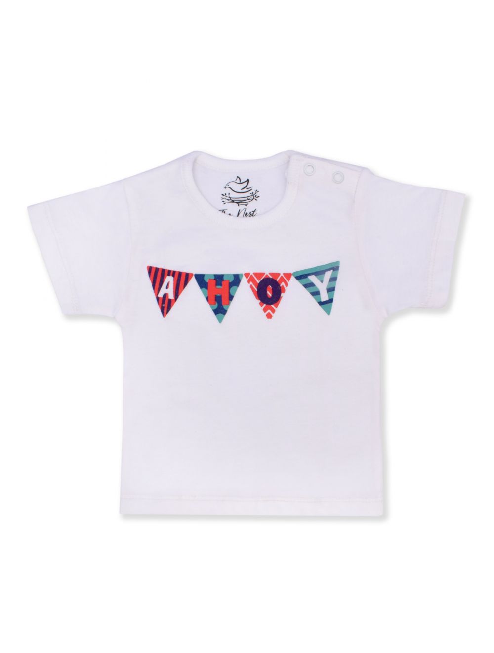 The Nest Baby Nautica Short Sleeve T Shirt(Wavy Stripe) Pack of 3